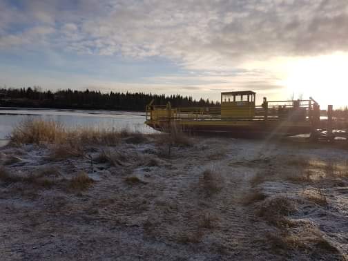 Färjan har gått i vintervila